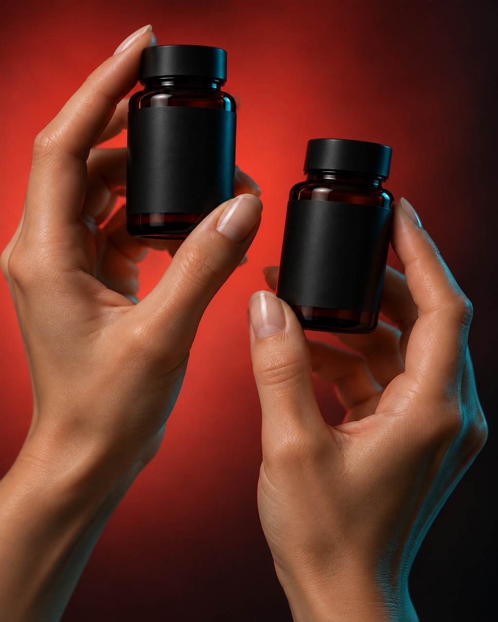 Unlabelled prescription vial