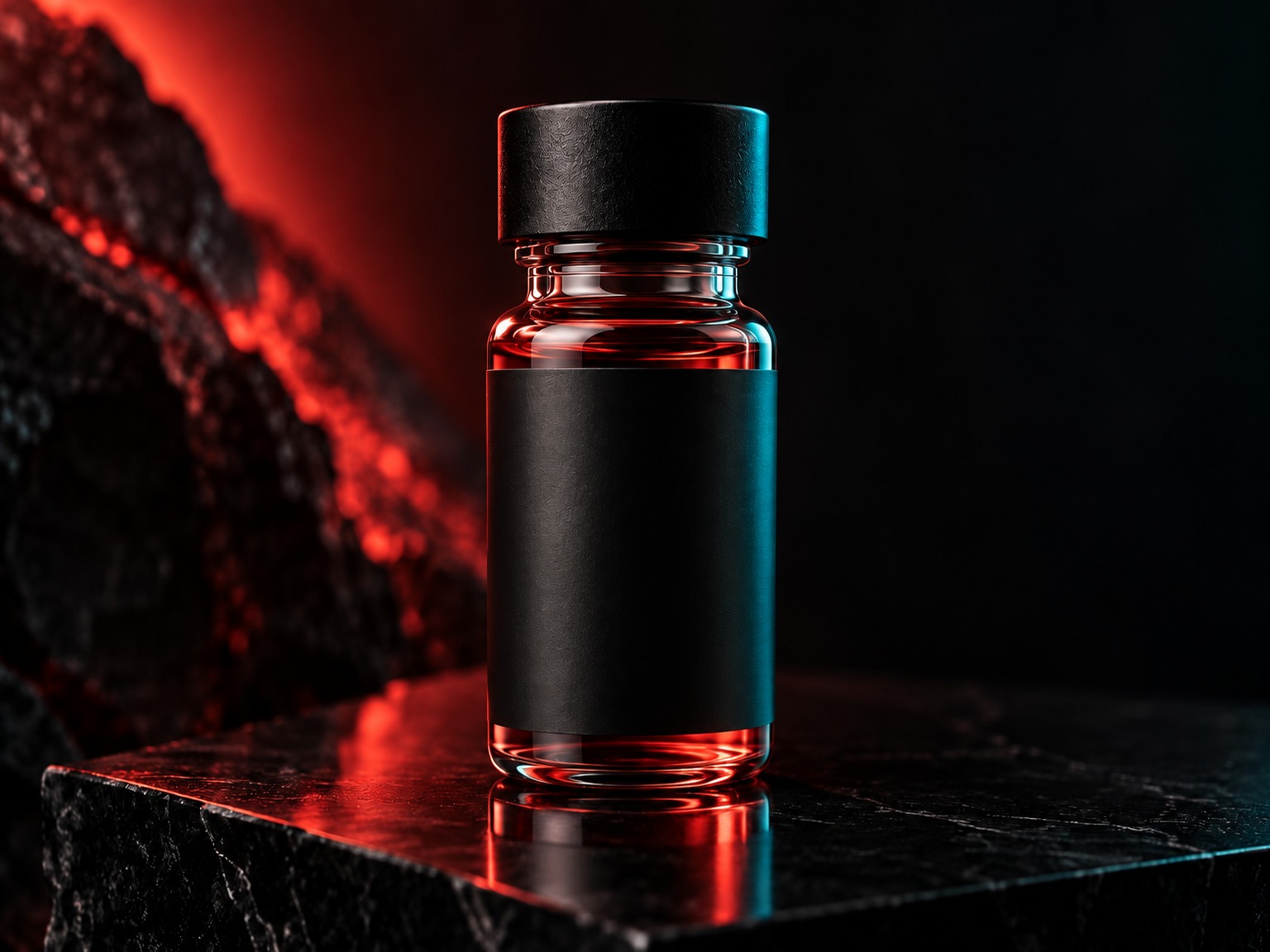 Unlabelled prescription vial