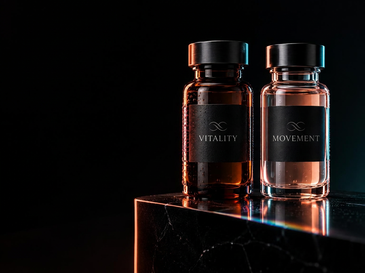 Vitality and Movement product vials
