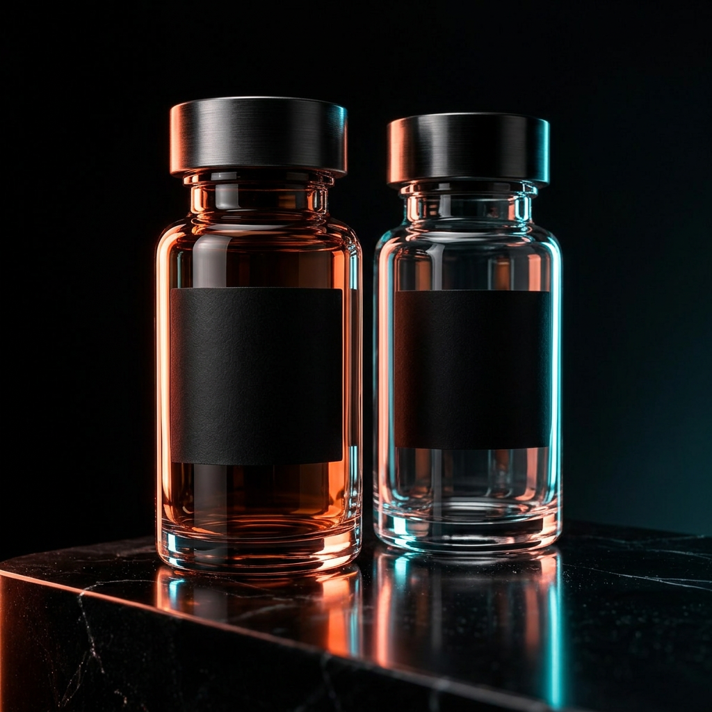 Unlabelled prescription vial